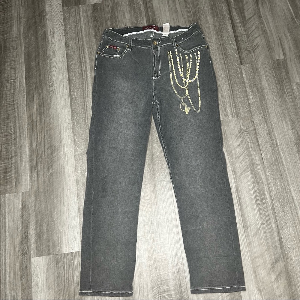 Grey Y2K Baby Phat Jeans